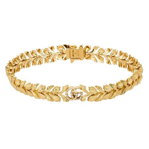 bracciale gucci con doppia g|Bracciale in oro 18kt in Oro .